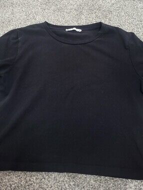 Classic Black Crewneck Kids Shirt - Casual Essential